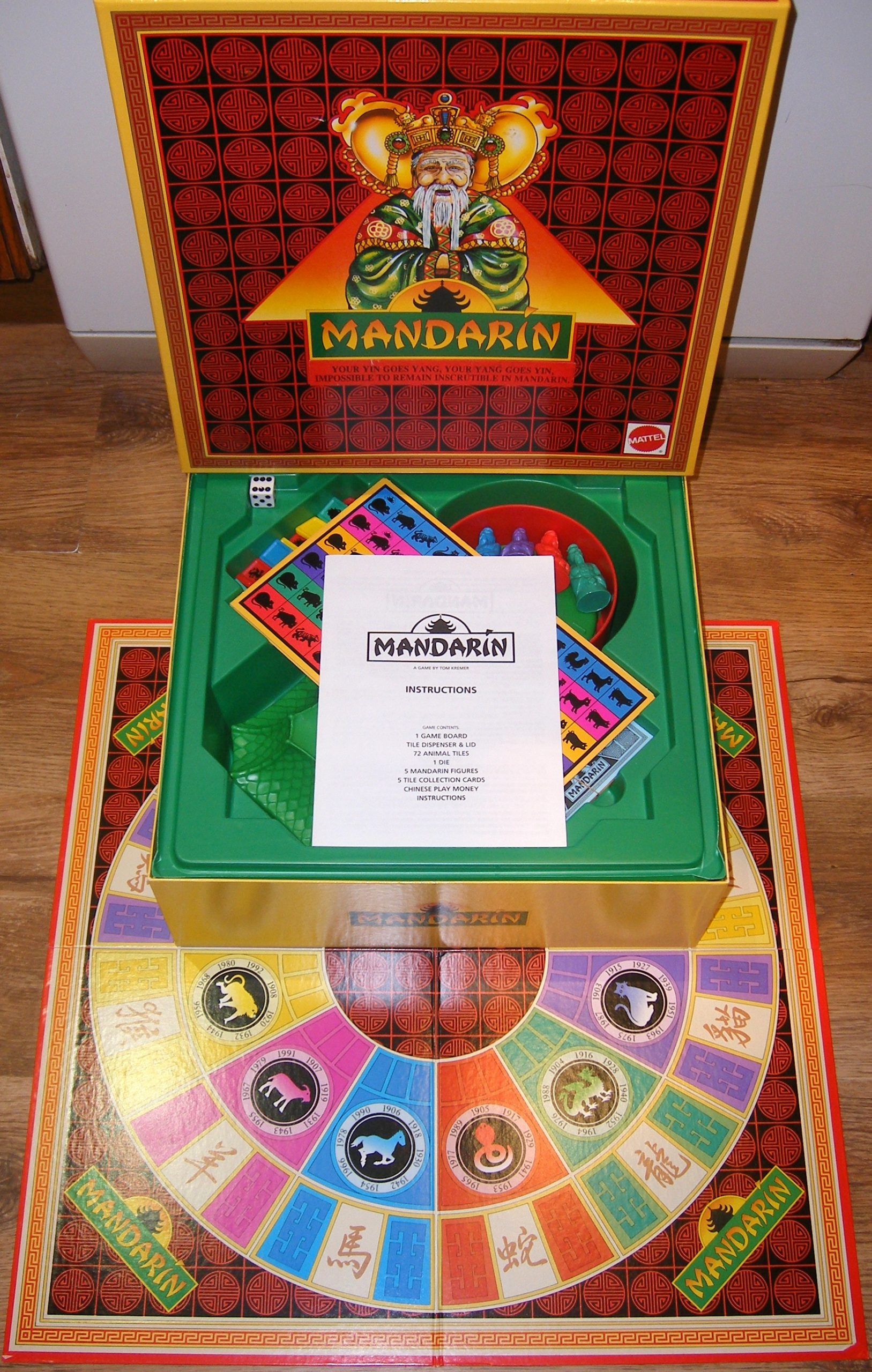 Mattel Mandarin Oriental Board Game 1990 Yesterdays Toys