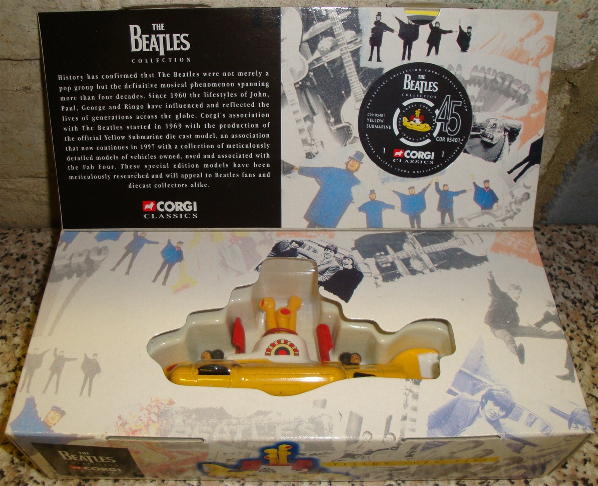 Corgi 05401 – The Beatles Yellow Submarine – Miniature Neuve Sous Blister
