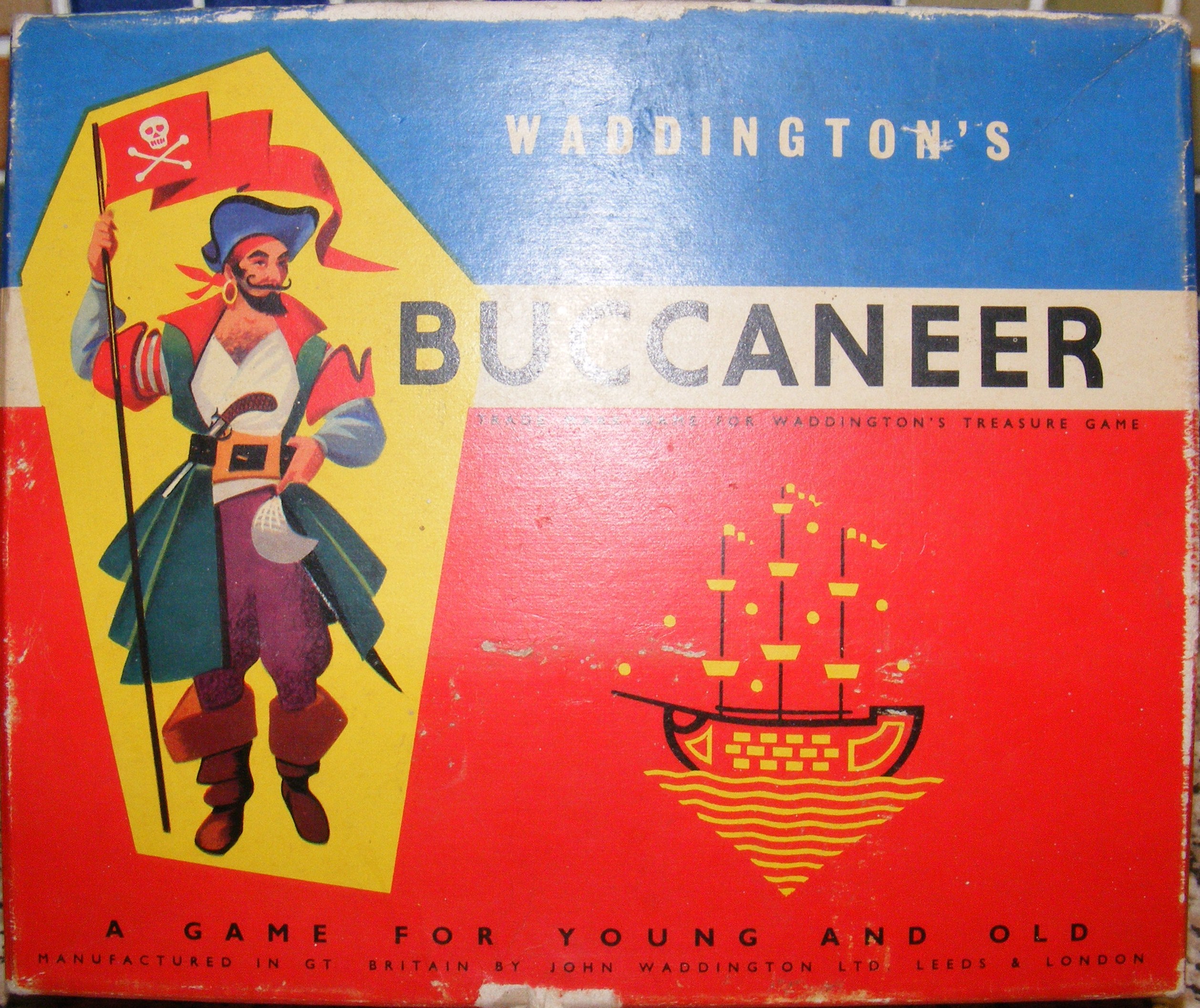 Waddingtons Buccaneer Boxed Game Pieces ~ 1960's - Yesterdays Toys