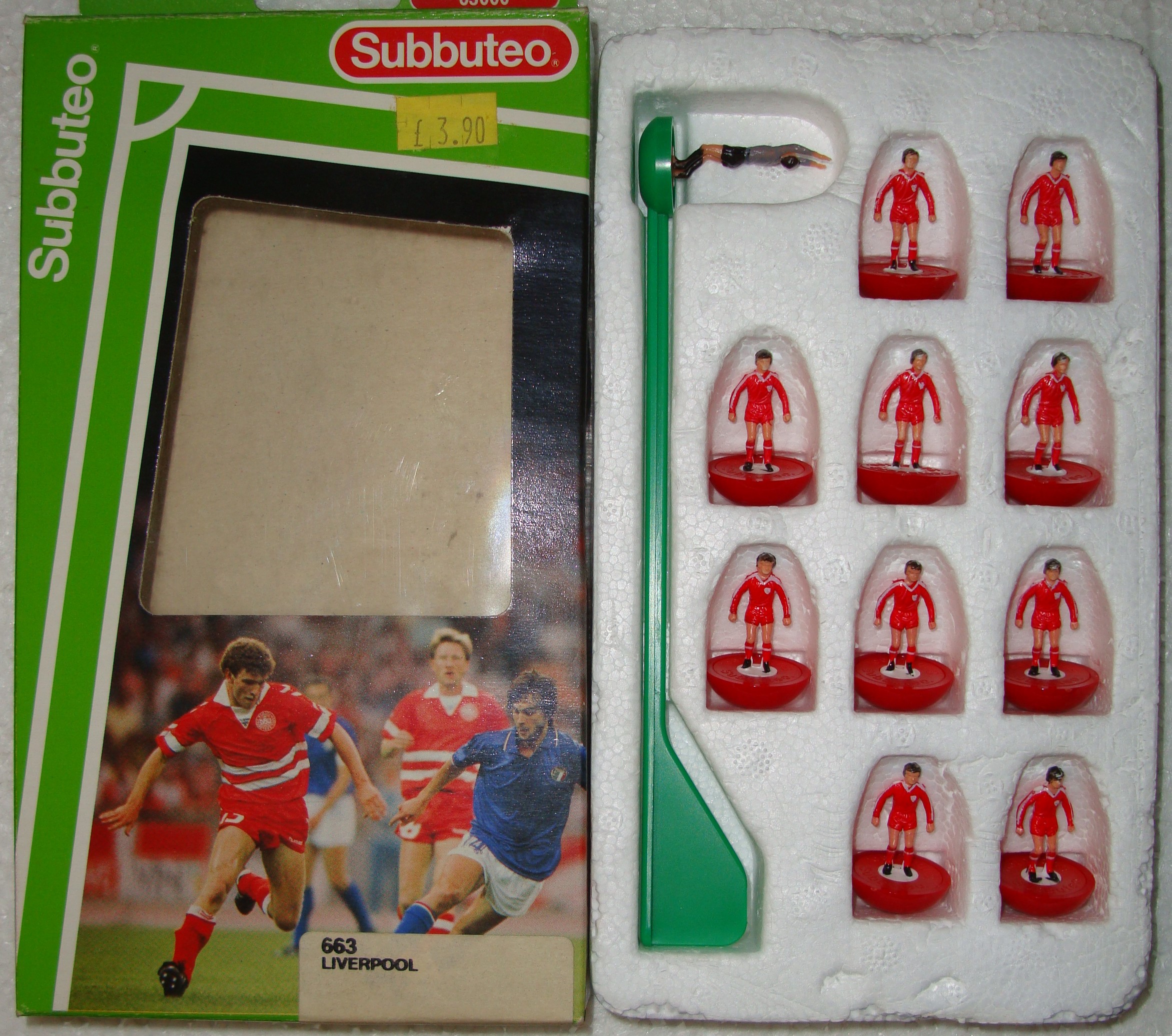 Subbuteo Lightweight Team Ref.619 Liverpool ~ 1986 League / F.A.Cup